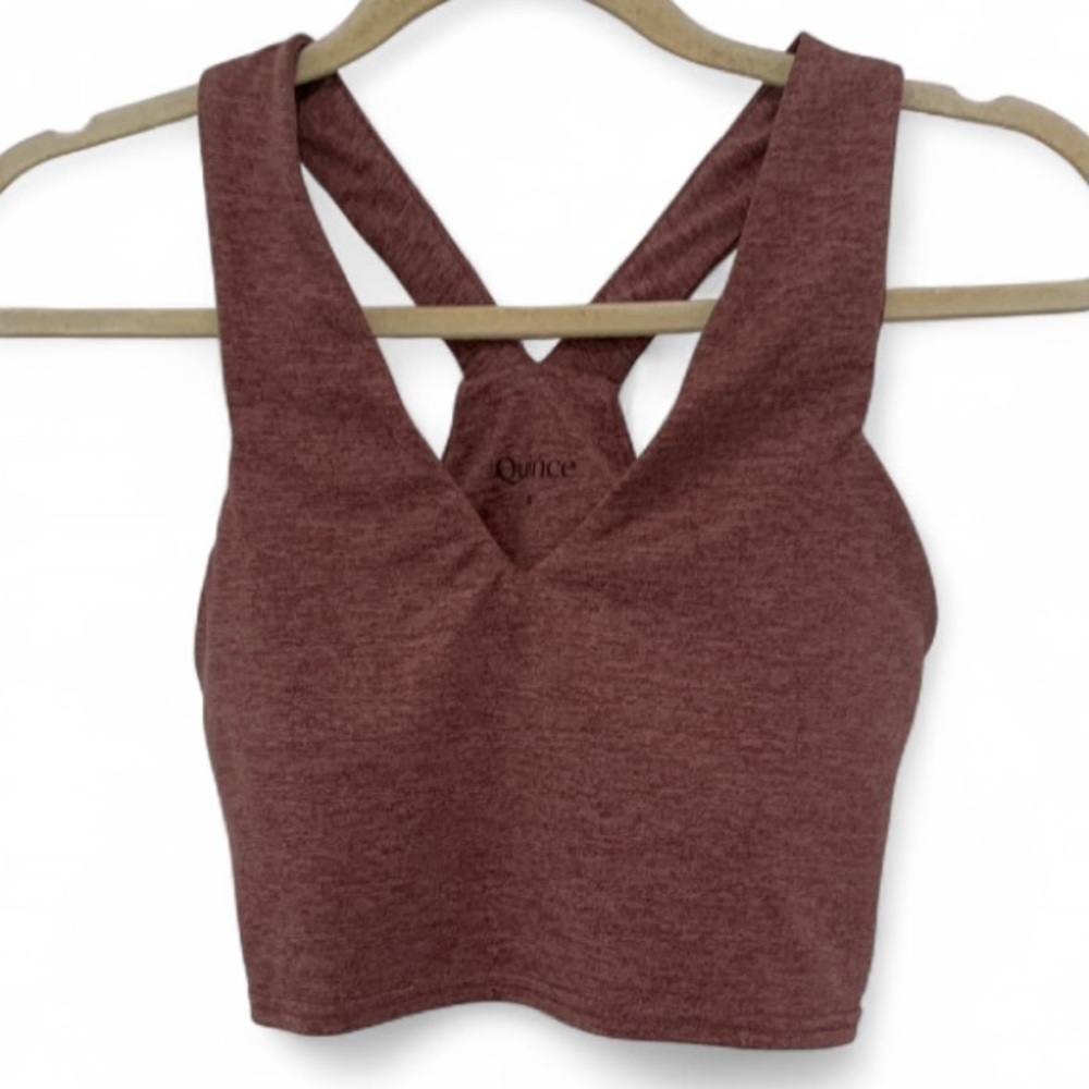 Quince Maroon Crop Top